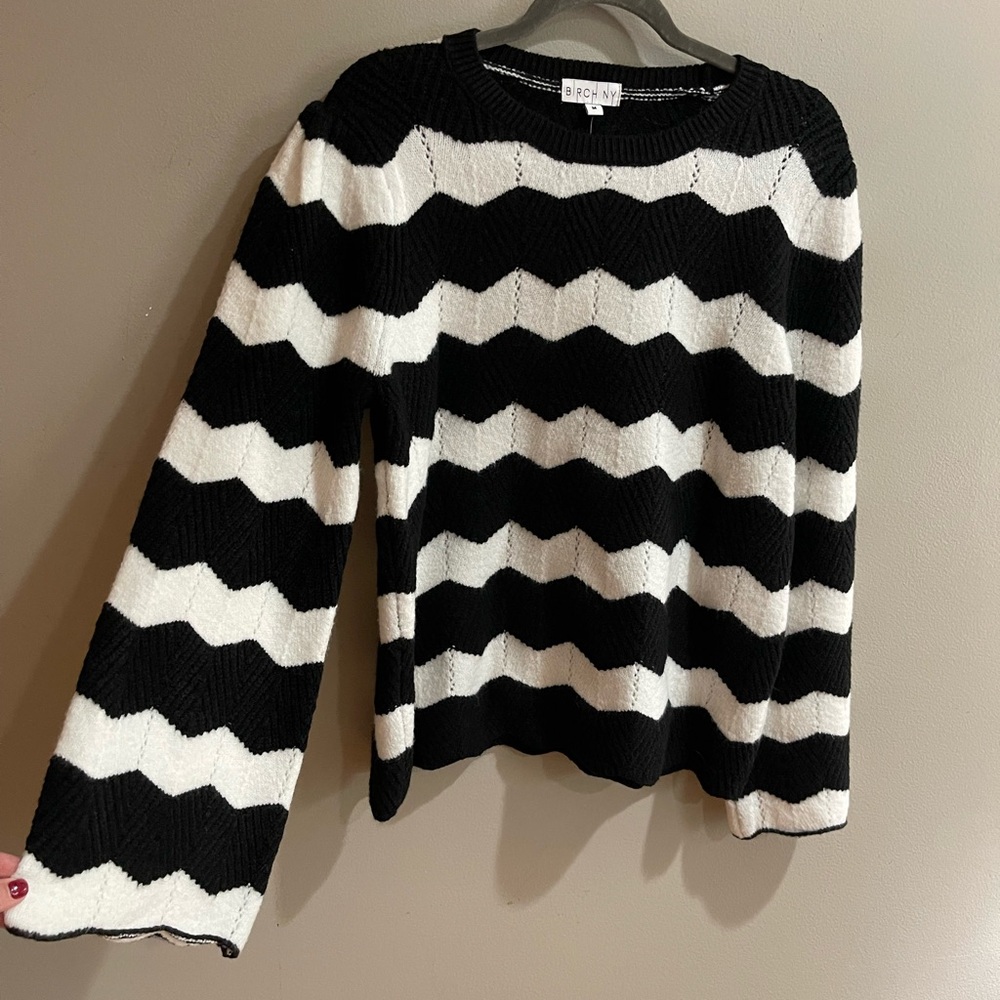 Black and White Chevron Sweater